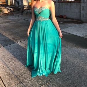 Darling barely worn evening gown